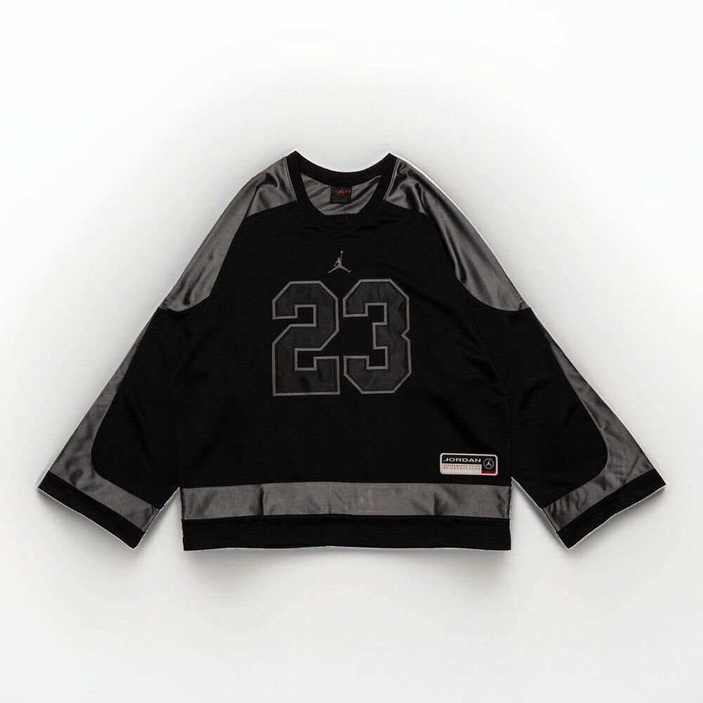 Nike Jordan Brooklyn Collegiate Hockey Jersey Black Men’s Size XL HV0109-010